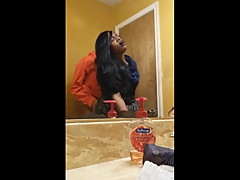 HIDDEN CAM CAUGHT WIFE GETTING FUCKED BY FRIEND IN BATHROOM