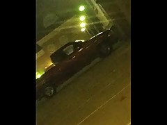 spying on cuckold girlfriend riding bbc in parking lot