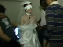 Bride seized and gangfucked by black gang